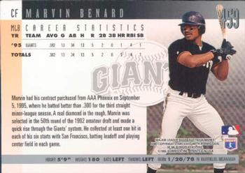 1996 Donruss #459 Marvin Benard Back