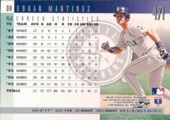 1996 Donruss #471 Edgar Martinez Back