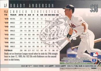 1996 Donruss #538 Brady Anderson Back
