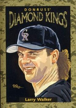 1996 Donruss - Diamond Kings #DK-11 Larry Walker Front