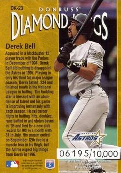 1996 Donruss - Diamond Kings #DK-23 Derek Bell Back