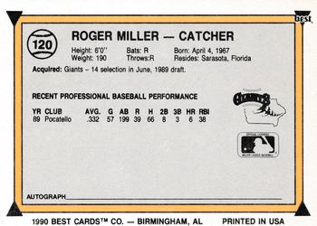 1990 Best #120 Roger Miller Back
