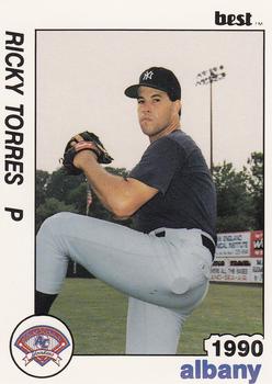 1990 Best Albany-Colonie Yankees #10 Ricky Torres  Front