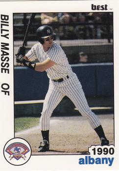 1990 Best Albany-Colonie Yankees #21 Billy Masse  Front
