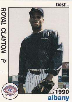1990 Best Albany-Colonie Yankees #23 Royal Clayton  Front