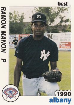 1990 Best Albany-Colonie Yankees #3 Ramon Manon  Front