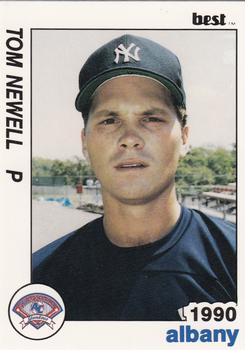 1990 Best Albany-Colonie Yankees #4 Tom Newell  Front