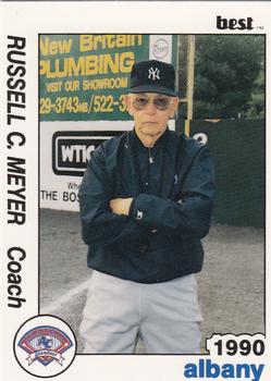 1990 Best Albany-Colonie Yankees #6 Russ Meyer Front