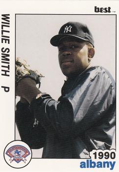 1990 Best Albany-Colonie Yankees #7 Willie Smith Front
