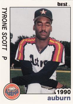 1990 Best Auburn Astros #19 Tyrone Scott  Front