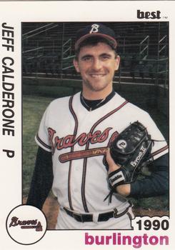 1990 Best Burlington Braves #10 Jeff Calderone  Front