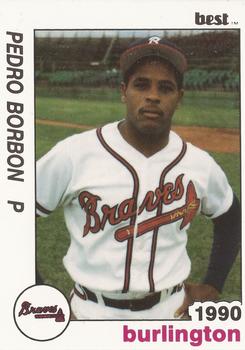 1990 Best Burlington Braves #1 Pedro Borbon Jr.  Front