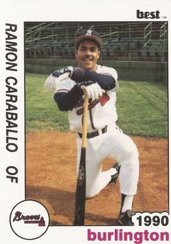1990 Best Burlington Braves #4 Ramon Caraballo  Front