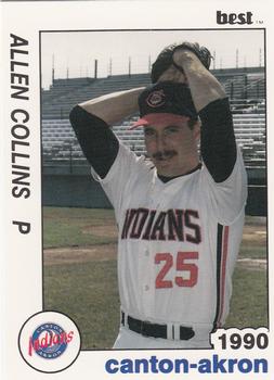 1990 Best Canton-Akron Indians #25 Allen Collins  Front