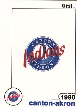 1990 Best Canton-Akron Indians #28 Checklist  Front
