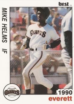 1990 Best Everett Giants #18 Mike Helms  Front