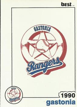 1990 Best Gastonia Rangers #30 Checklist  Front
