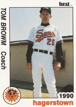 1990 Best Hagerstown Suns #5 Tom Brown Front