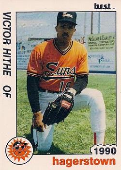 1990 Best Hagerstown Suns #14 Victor Hithe  Front