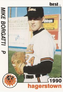1990 Best Hagerstown Suns #19 Mike Borgatti  Front
