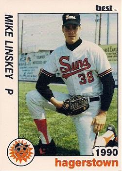 1990 Best Hagerstown Suns #20 Mike Linskey  Front