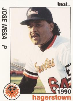 1990 Best Hagerstown Suns #28 Jose Mesa  Front
