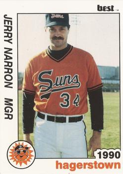 1990 Best Hagerstown Suns #29 Jerry Narron Front