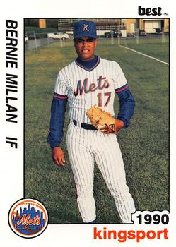 1990 Best Kingsport Mets #5 Bernie Millan  Front