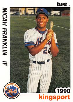 1990 Best Kingsport Mets #7 Micah Franklin  Front
