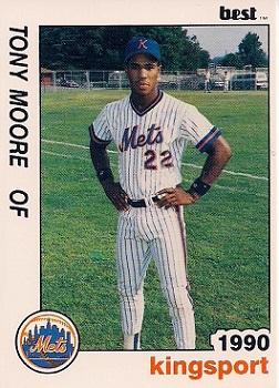 1990 Best Kingsport Mets #9 Tony Moore  Front