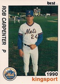 1990 Best Kingsport Mets #10 Rob Carpentier  Front