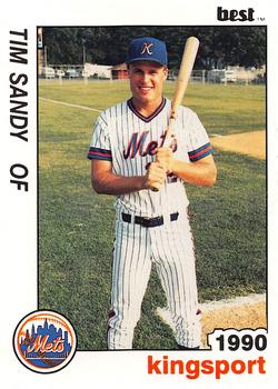 1990 Best Kingsport Mets #17 Tim Sandy  Front