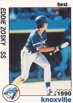 1990 Best Knoxville Blue Jays #1 Eddie Zosky  Front