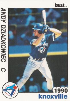 1990 Best Knoxville Blue Jays #17 Andy Dziadkowiec  Front