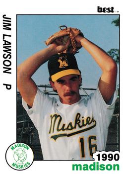 1990 Best Madison Muskies #19 Jim Lawson  Front