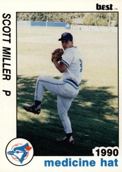 1990 Best Medicine Hat Blue Jays #15 Scott Miller  Front
