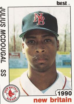 1990 Best New Britain Red Sox #3 Julius McDougal  Front