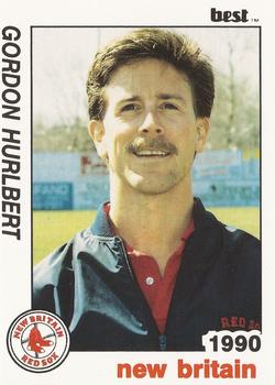 1990 Best New Britain Red Sox #15 Gordon Hurlbert Front