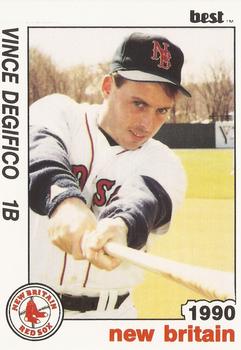 1990 Best New Britain Red Sox #16 Vince Degifico  Front