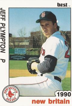 1990 Best New Britain Red Sox #20 Jeff Plympton  Front