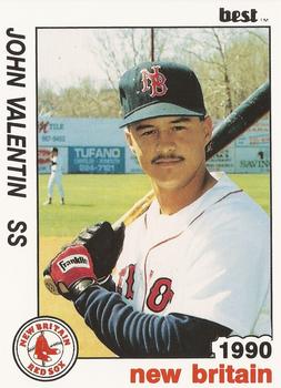 1990 Best New Britain Red Sox #21 John Valentin  Front