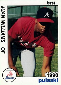 1990 Best Pulaski Braves #25 Juan Williams  Front