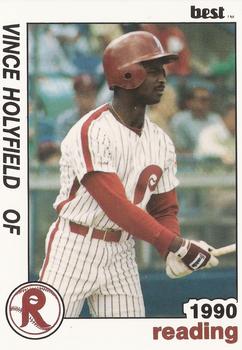 1990 Best Reading Phillies #21 Vince Holyfield  Front