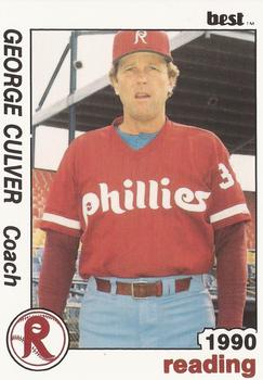 1990 Best Reading Phillies #25 George Culver Front