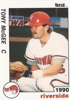 1990 Best Riverside Red Wave #16 Tony McGee  Front