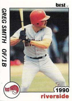 1990 Best Riverside Red Wave #18 Greg Smith Front