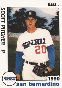 1990 Best San Bernardino Spirit #17 Scott Pitcher  Front