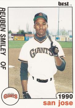 1990 Best San Jose Giants #3 Reuben Smiley  Front