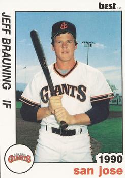 1990 Best San Jose Giants #5 Jeff Brauning  Front