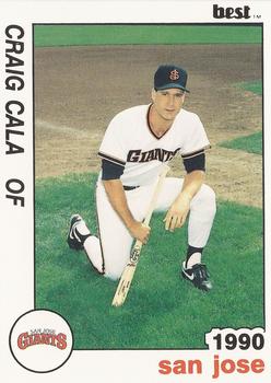 1990 Best San Jose Giants #6 Craig Cala  Front